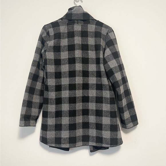 Fylo Plaid Open Front Wool Cardigan Size Large - Picture 4 of 6